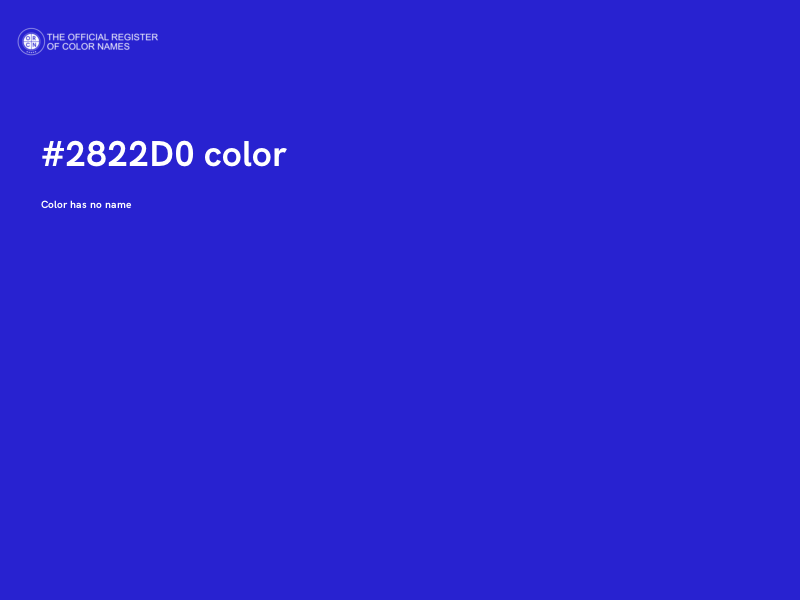#2822D0 color image