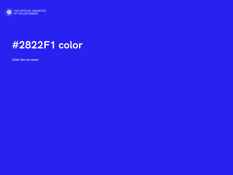 #2822F1 color image