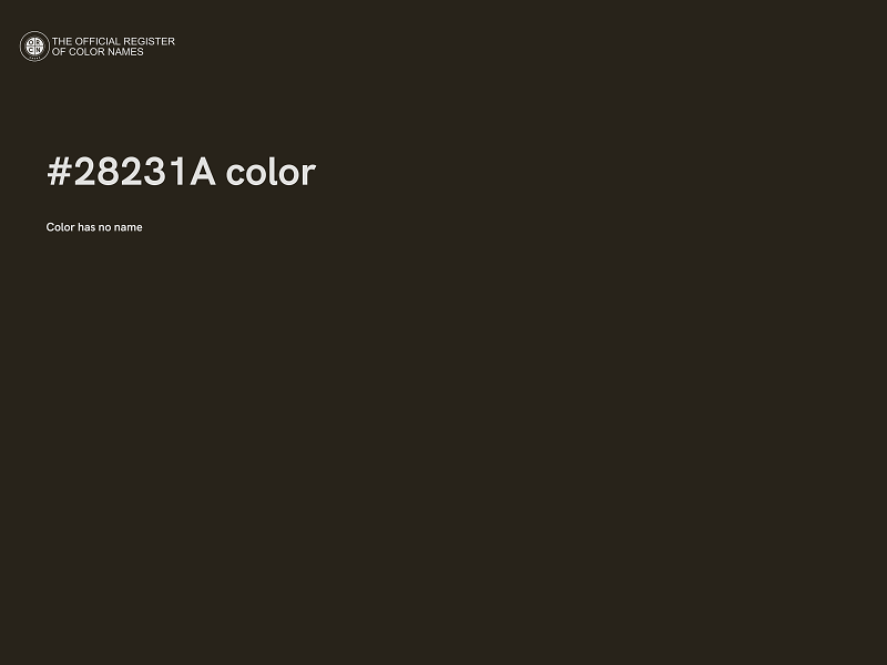 #28231A color image