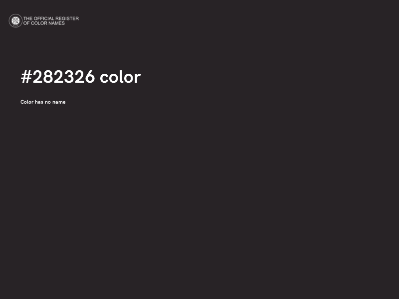 #282326 color image