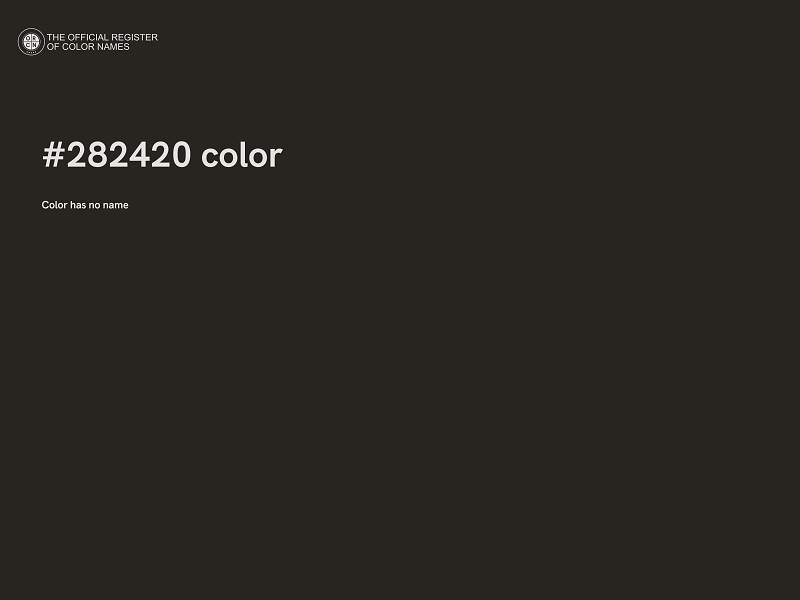 #282420 color image