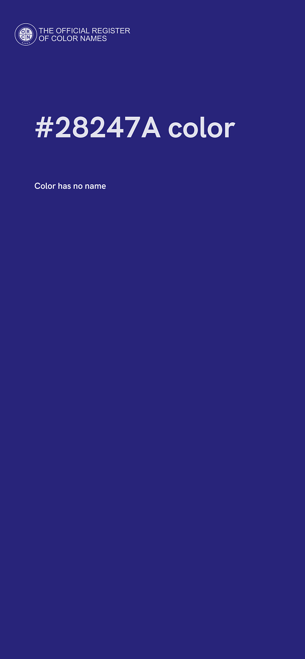 #28247A color image