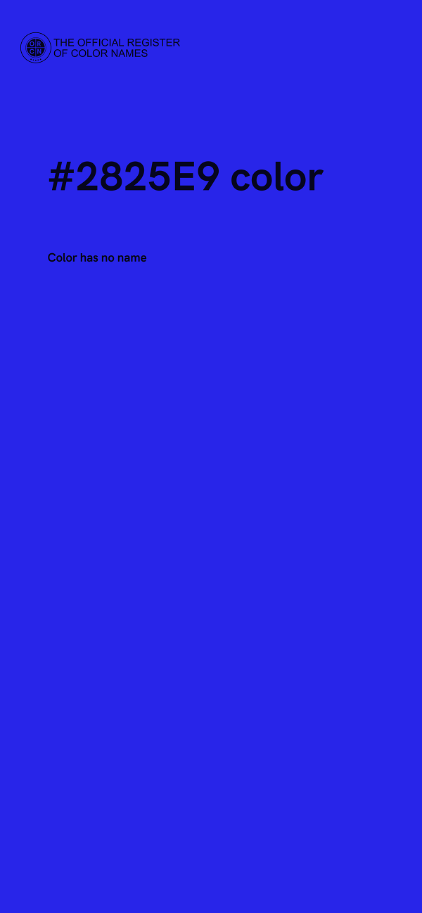 #2825E9 color image