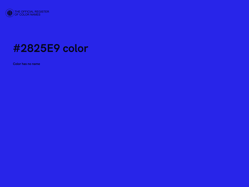 #2825E9 color image
