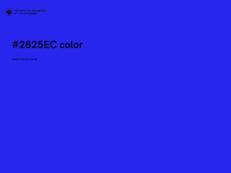 #2825EC color image