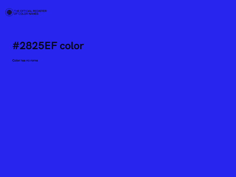 #2825EF color image