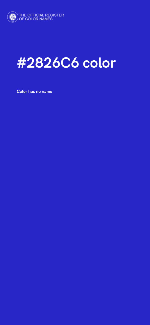 #2826C6 color image