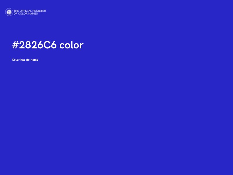 #2826C6 color image