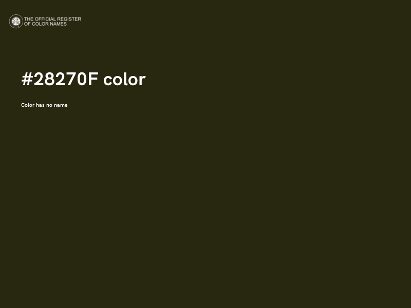 #28270F color image
