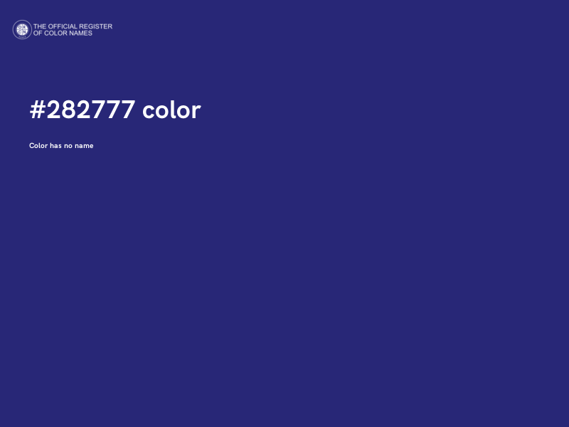 #282777 color image