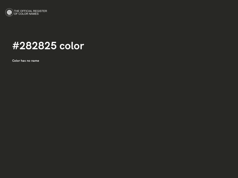 #282825 color image
