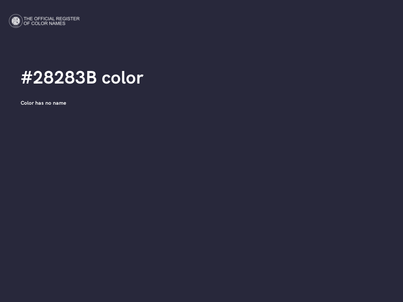 #28283B color image
