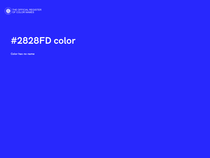 #2828FD color image