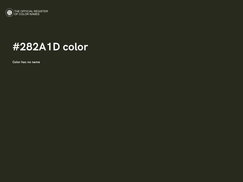 #282A1D color image