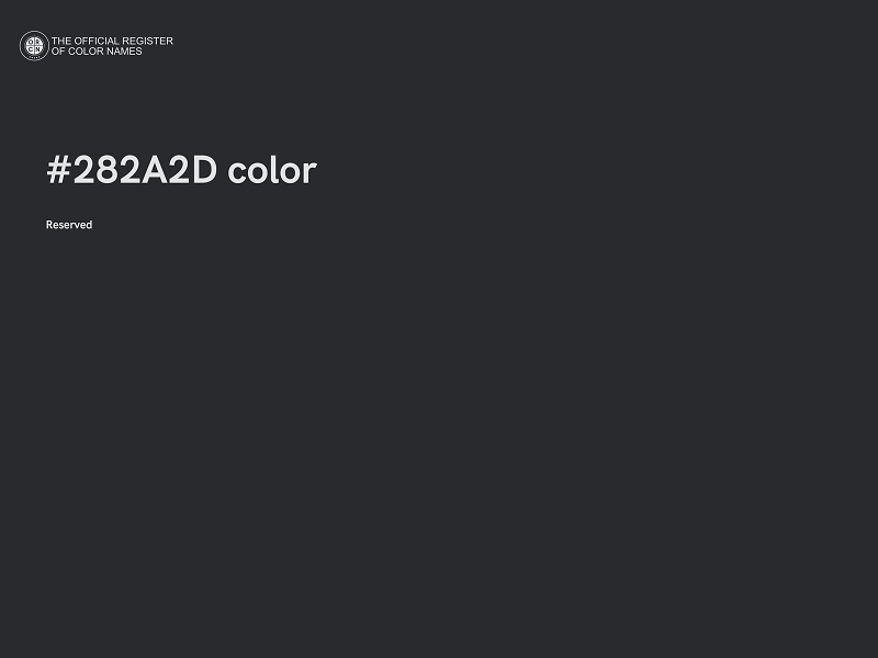 #282A2D color image