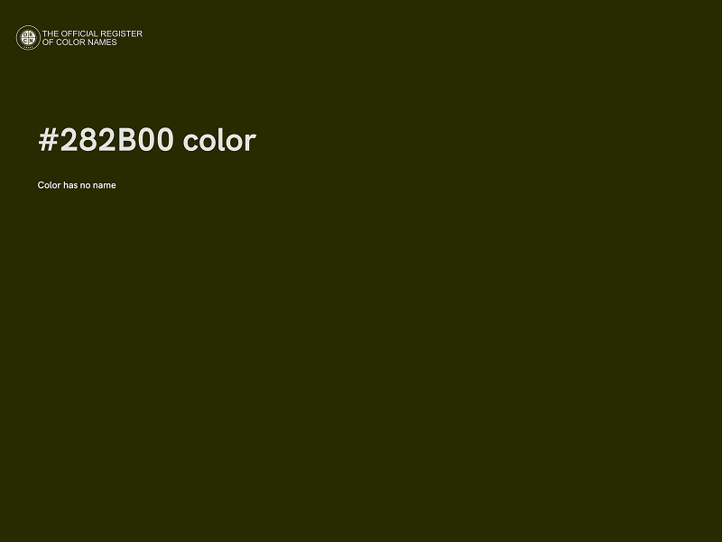 #282B00 color image