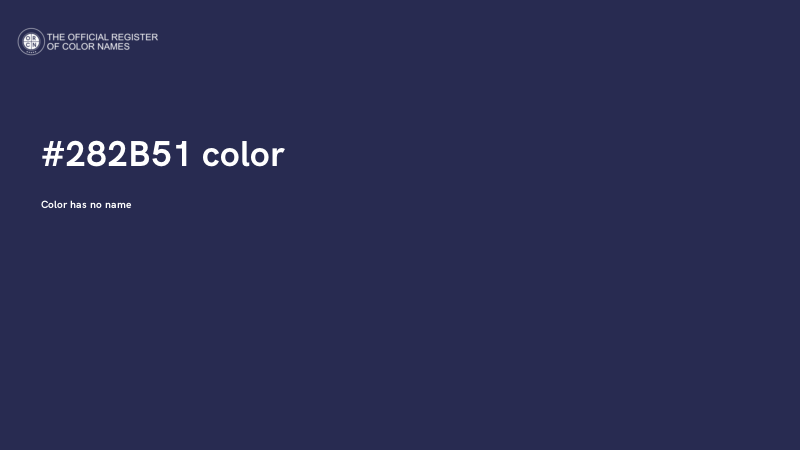 #282B51 color image