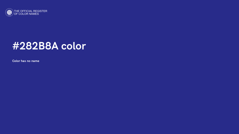 #282B8A color image