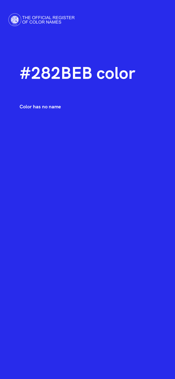 #282BEB color image