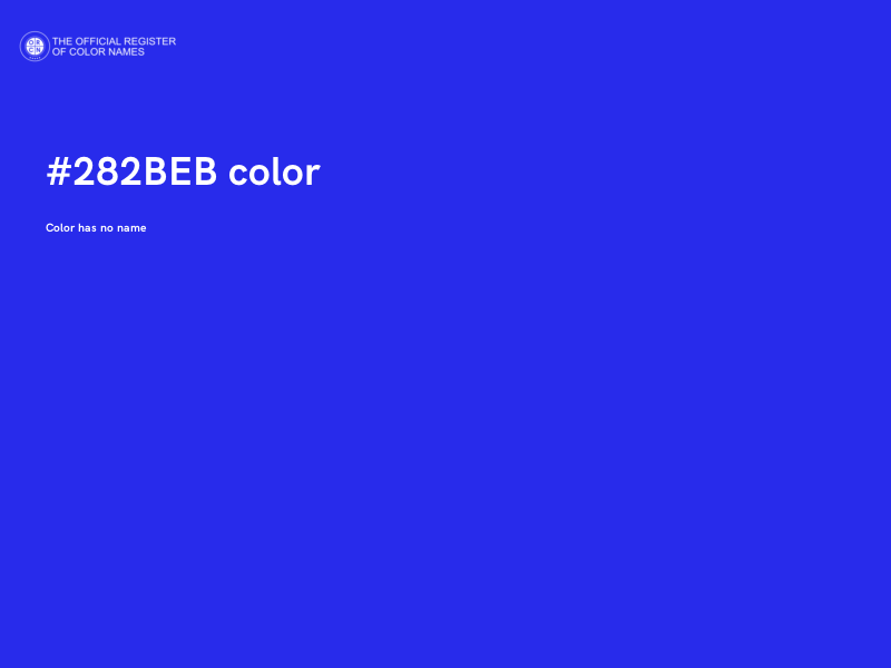 #282BEB color image