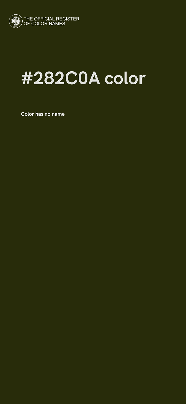 #282C0A color image