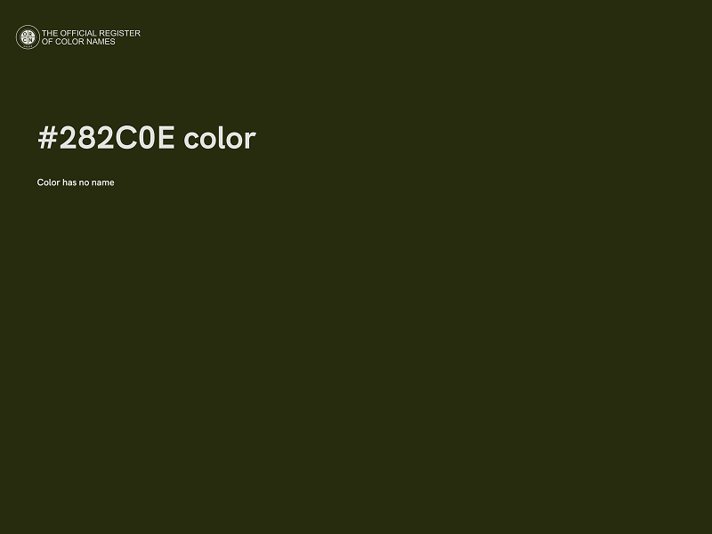 #282C0E color image