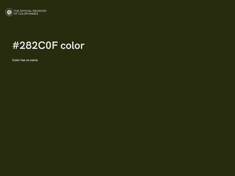 #282C0F color image