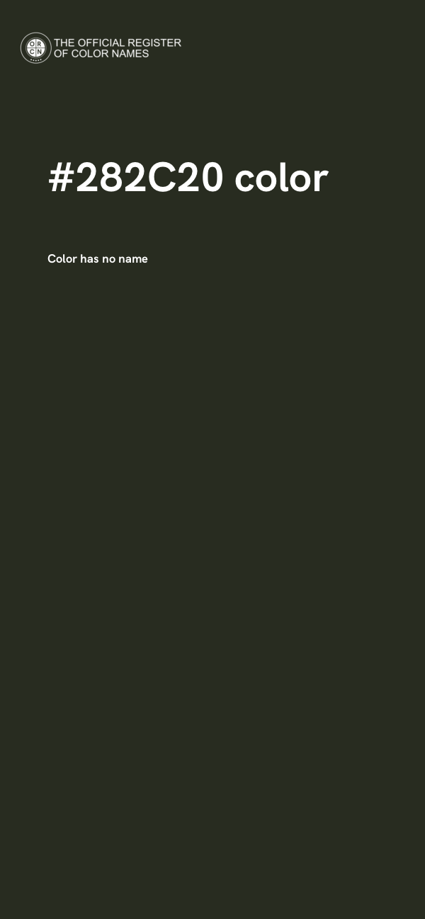 #282C20 color image