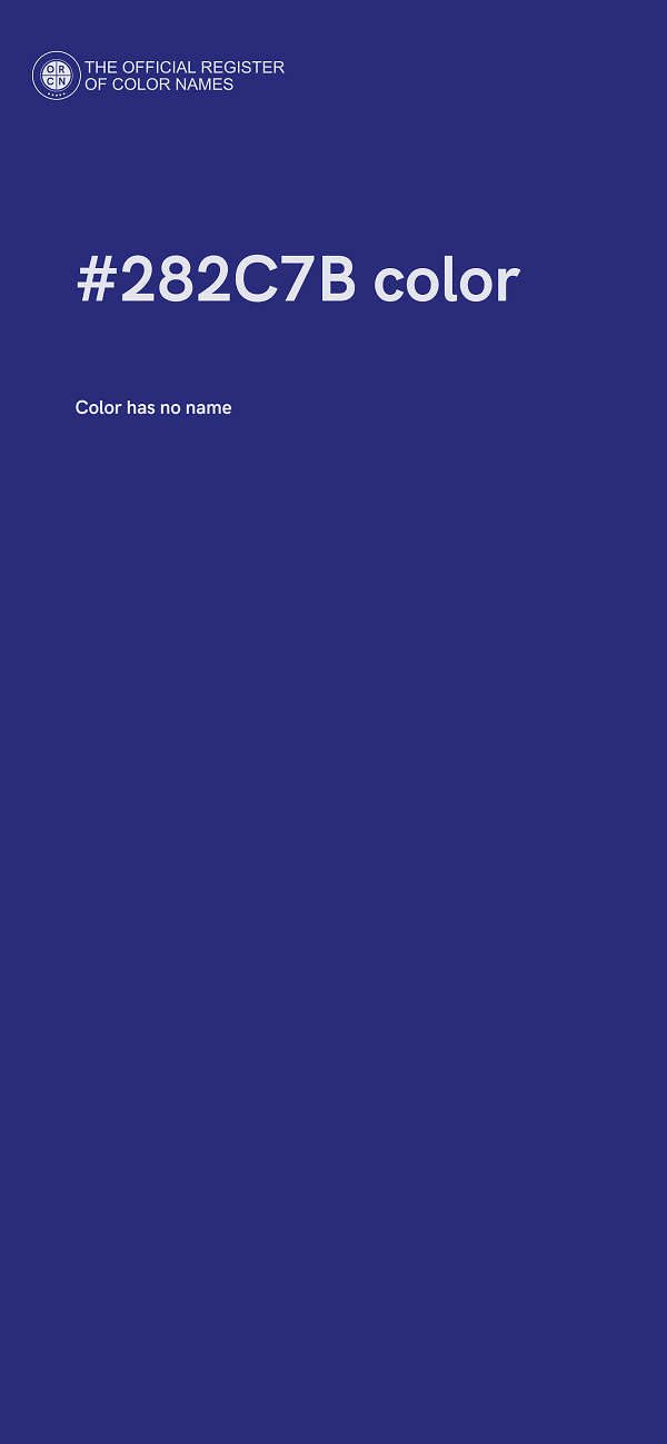 #282C7B color image