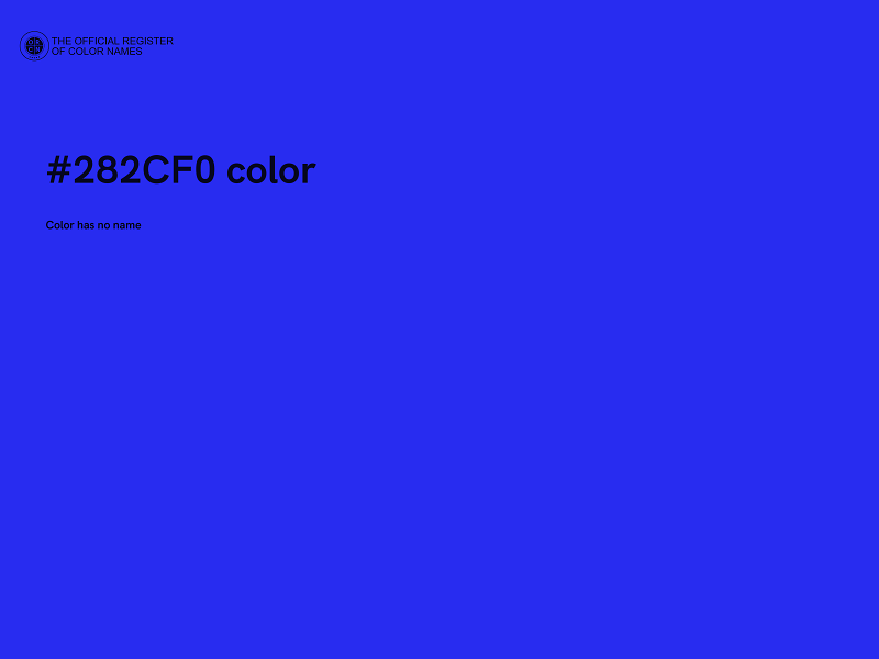 #282CF0 color image