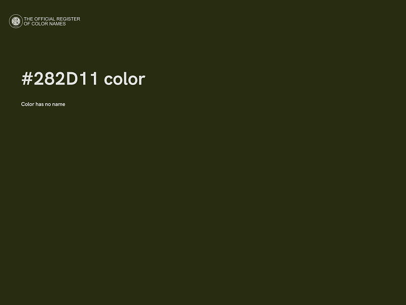 #282D11 color image