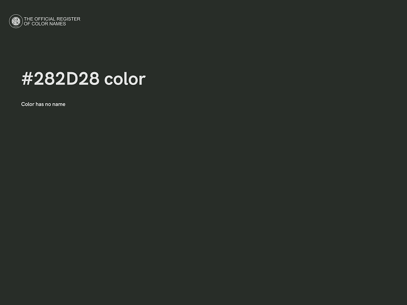 #282D28 color image