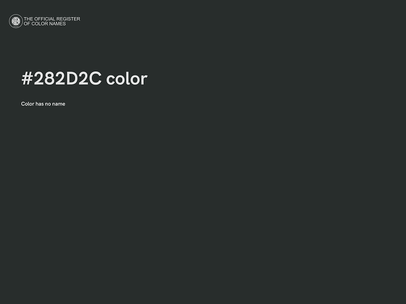 #282D2C color image