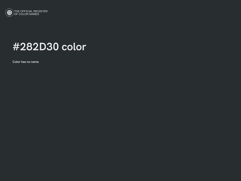 #282D30 color image