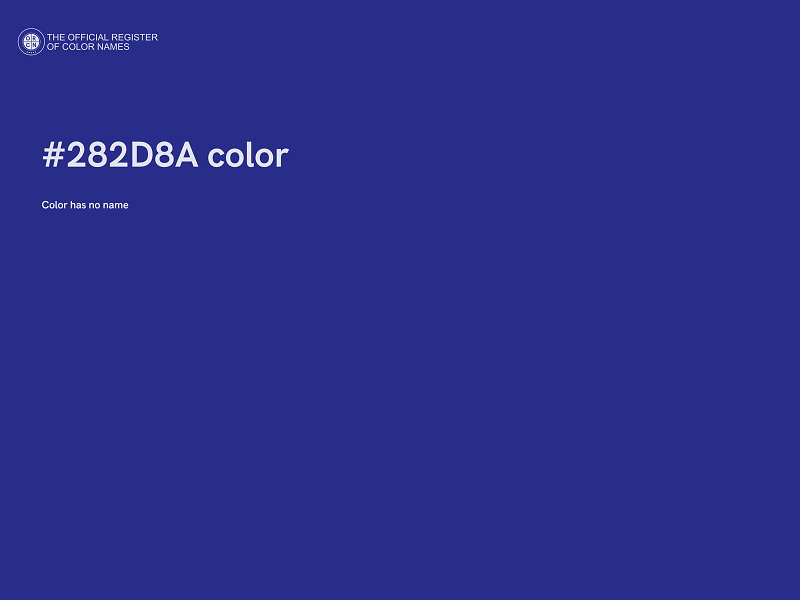 #282D8A color image