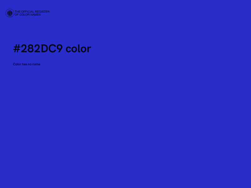 #282DC9 color image