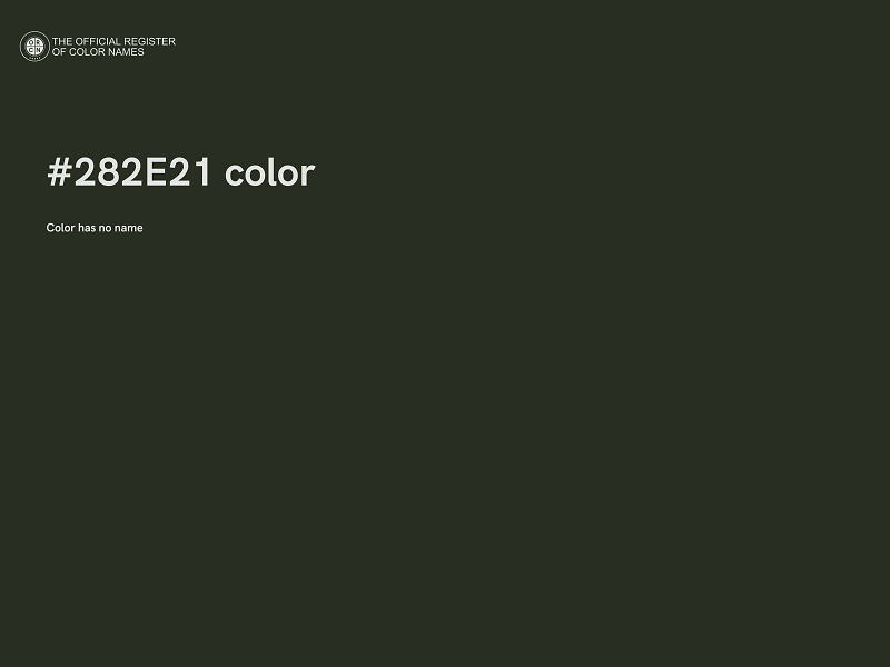 #282E21 color image