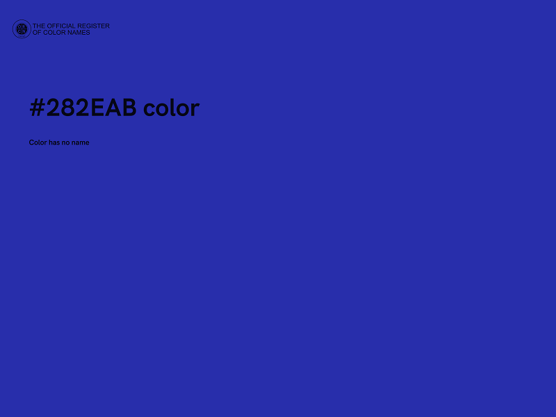 #282EAB color image