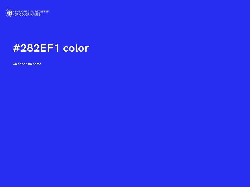 #282EF1 color image