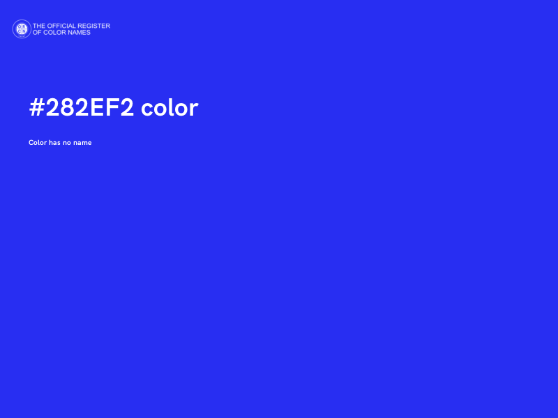 #282EF2 color image