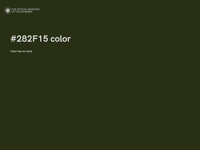 #282F15 color image