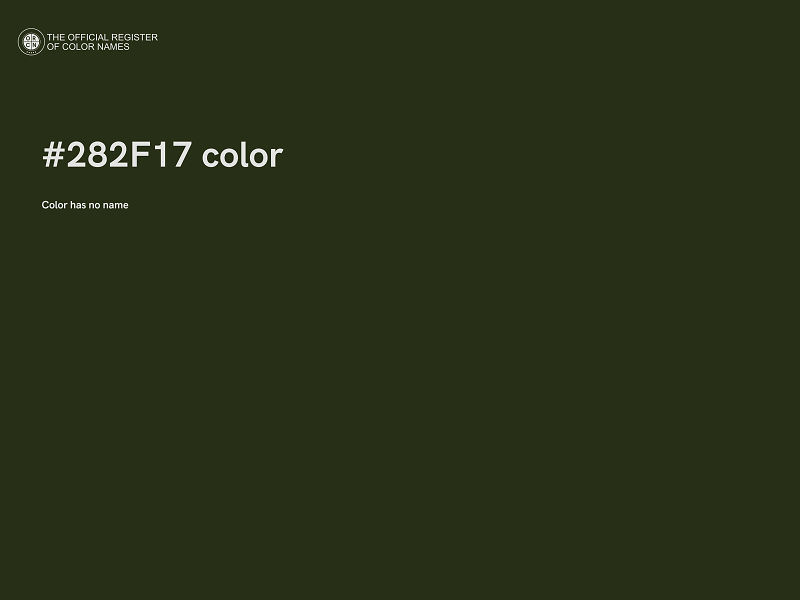 #282F17 color image