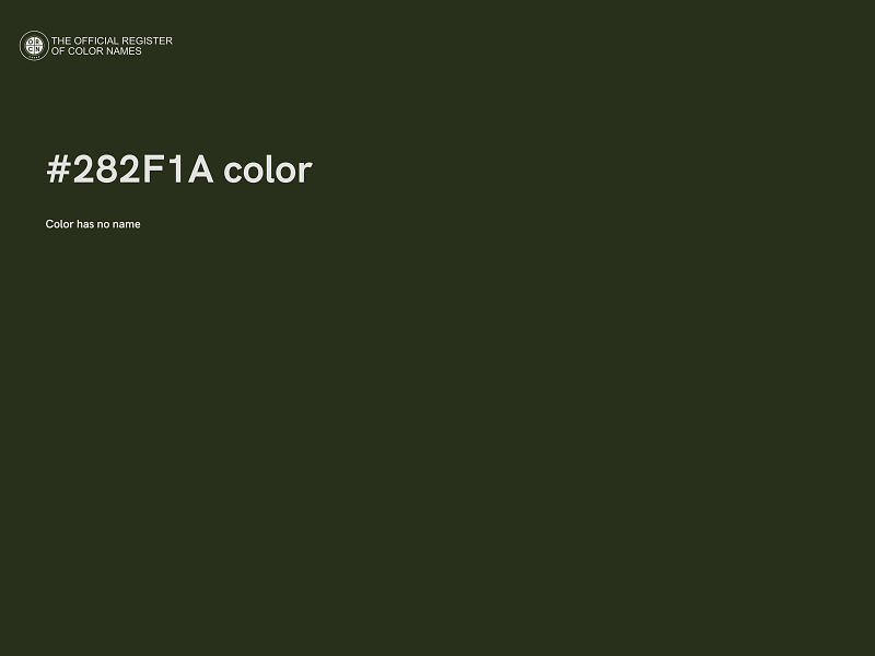 #282F1A color image