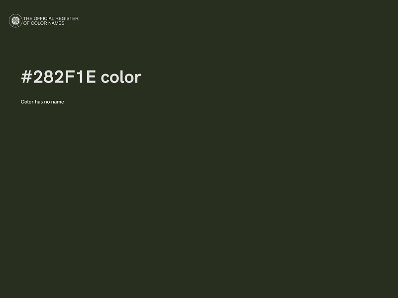 #282F1E color image