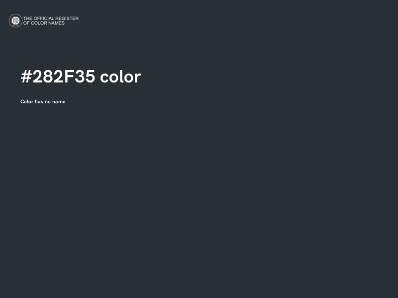#282F35 color image