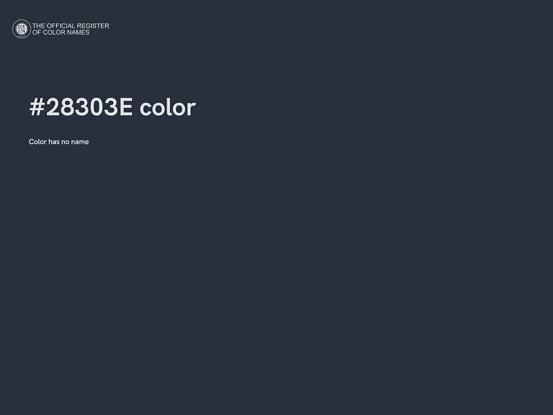 #28303E color image