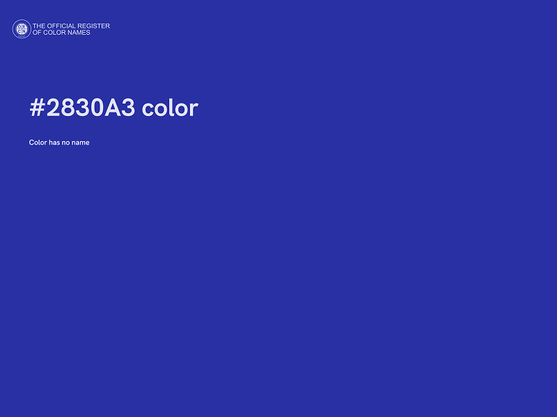 #2830A3 color image