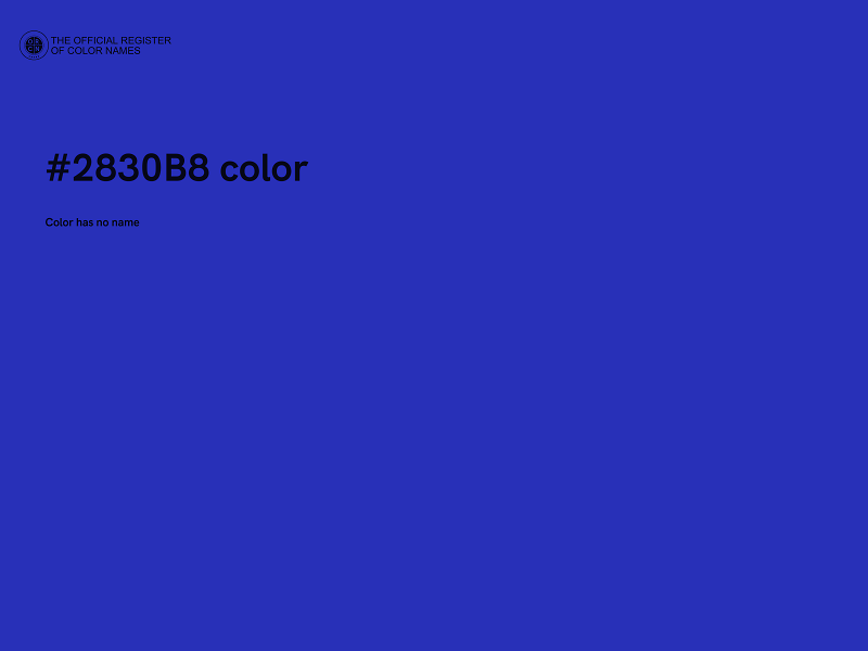 #2830B8 color image