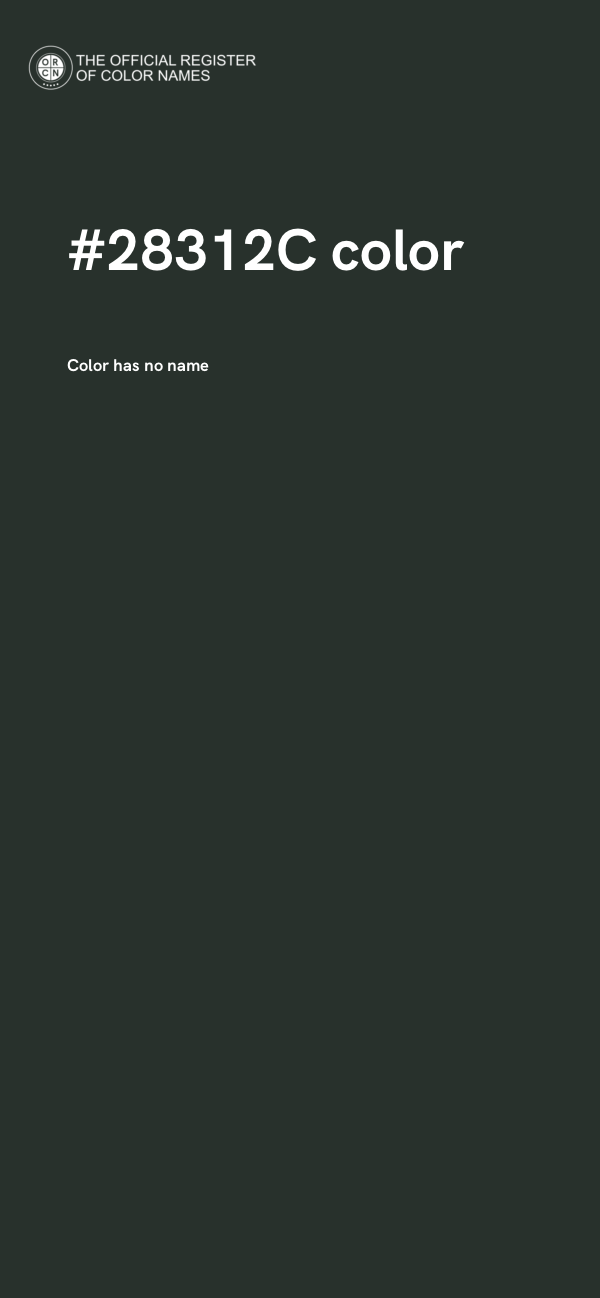 #28312C color image