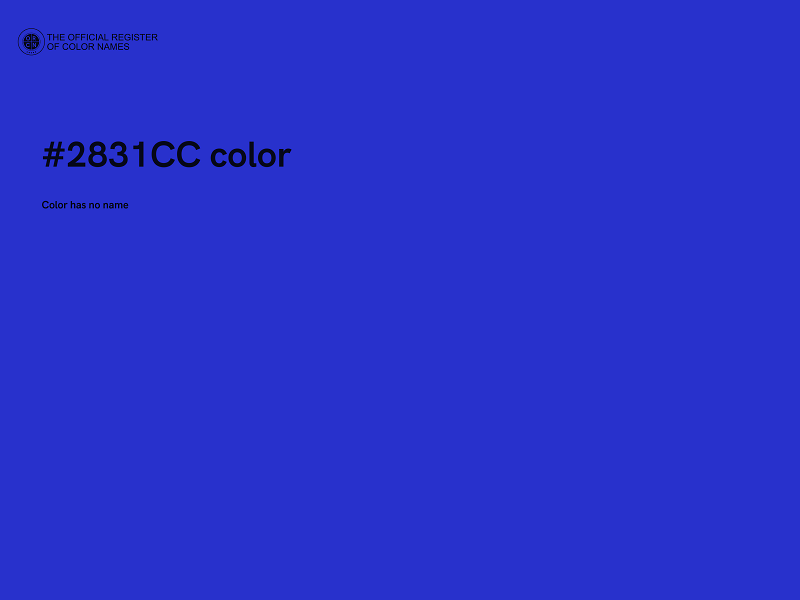 #2831CC color image